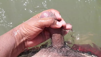 Preview 1 of Stepsister Sex In The Boat - Masturbating in the river - EMILIANO