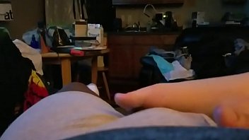 Preview 1 of Big Sex Massuese - Footjob (covered cumshot)