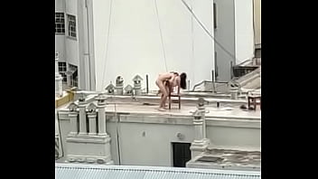 Preview 4 of Wife Cant Cum - fuck on the roof