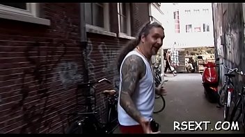 Preview 1 of Old Anties Sex - Cute hooker sucks a large pole passionately and bonks hard