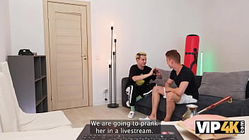 Preview 1 of Trap Bbw - VIP4K. MILF tutor came to the dormitory and had fun with 2 young cocks