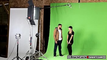 Preview 1 of American Army Cops - Horny fan sucks her idols black cock