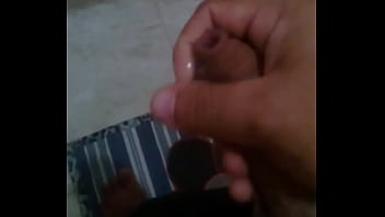 Preview 1 of Ribbed Condom - Batendo uma punheta bem molhada