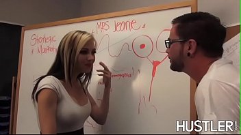 Preview 2 of Monika Haklova - Jeannie Marie Sullivan sucks off banging student