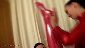 Preview 1 of Fetish Mistress Sissifier - sexy flexi lesbian spandex gymnast teens