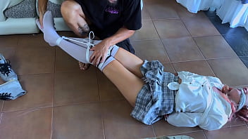Preview 3 of Barat Xxxx1 - Busty collage babe gets tied up nicely