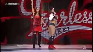 Preview 1 of Daughter Mom Lisbien - Nikki Bella vs Emma. SmackDown 2014.