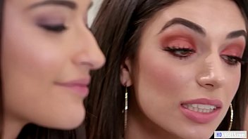 Preview 2 of Meguri Fujiura Sex - GIRLSWAY - Lesbian couple watching porn together - Darcie Dolce and Emily Willis