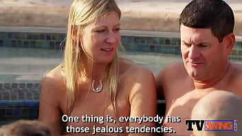Preview 2 of Doktar Fack - Swingers strip and take a dip at pool