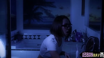 Preview 1 of Altina - Gorgeous teen queened by busty lesbo
