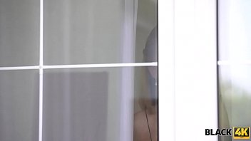 Preview 1 of Nina P43 - BLACK4K. When black man comes,  white pussy gets ready for action