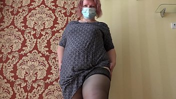 Preview 1 of Booty Fat Sister - Golden shower and hairy pussy,  mature milf with a fat ass records a video for a fetish friend.