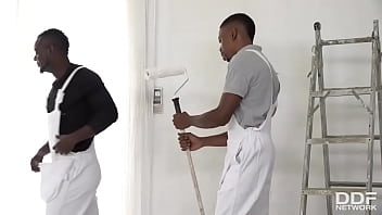Preview 2 of 2 Famale - She Takes Two Big Black Dicks