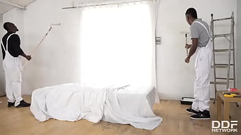 Preview 1 of 2 Famale - She Takes Two Big Black Dicks