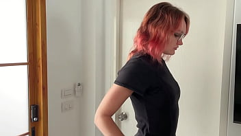 Preview 1 of Indian Sixcom - Redhead in pantyhose tremples over my body