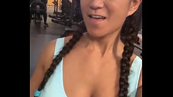 Preview 2 of College Girl Forced To Sex - Gym time Evans fitness Completed ️ all of these Weight training - biceps  Push-upsAb workouts Mobility and ...