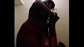 Preview 2 of Leyden Boi - Swathi naidu romantic saree change part-1