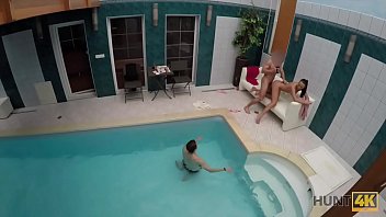 Preview 4 of Bikni Solo - HUNT4K. Aventures sexuelles dans une piscine priv&eacute_e