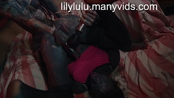 Preview 4 of Hijri Fuck - Pervy heavily tattooed transgender Lily get fisted