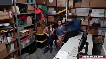 Preview 2 of Sxxv Time 8 - Officer fucks two brunette shoplifters