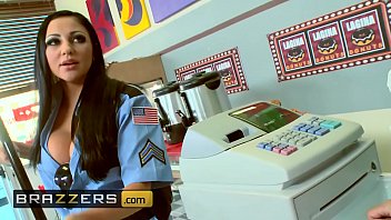 Preview 2 of Xxx Sunny Lr - Big TITS in uniform - (Audrey Bitoni,  Honey White,  Johnny Sins) - Boston Cream - Brazzers