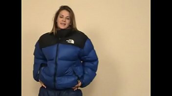 Preview 3 of Pron Videos Mallu - Brittany Lynn tries on puffy jackets and pants