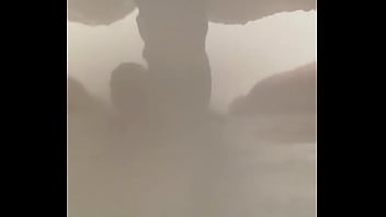 Preview 4 of Webcam Mife - White phat pussy fucks herself with a huge black cock in the shower