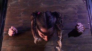 Preview 1 of Sex Xx Hay Com - Little slut with pigtails whipped