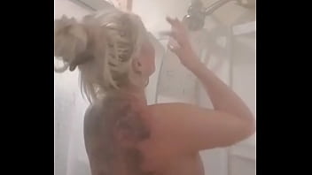 Preview 3 of Chub Crossdresser - Sexy milf taking a shower on periscope