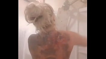 Preview 4 of Chub Crossdresser - Sexy milf taking a shower on periscope