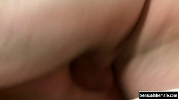 Preview 4 of Porn Naked Interview - Busty TS professor analed by her student