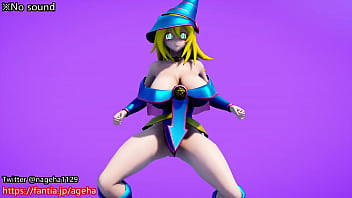 Preview 1 of Black Lesbian Licking Ass Hole - Dark magician girl dance