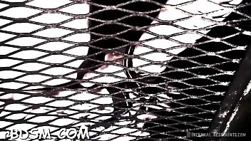 Preview 2 of Janice August - Pretty serf bounded with legs widen wide open