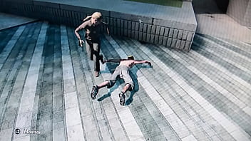Preview 4 of Gay Bbc Thugs Gangbang - Teen punished by blonde milf with a taser