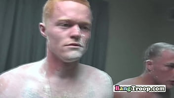 Preview 2 of Spina Arturo - Gay soldiers get together to have gay orgy in the showers