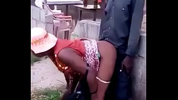 Preview 2 of Taim Di Urut - African woman fucks her man in public
