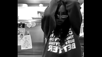 Preview 3 of Mature British Sleeping Room - Bailando en la cocina