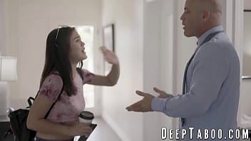 Preview 1 of Dad Take Bath - Stepdaughter bounces on rock solid cock with pleasure