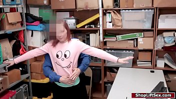 Preview 1 of Bbw Balak Com - Teen shoplifter sucks officers cock