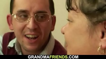 Preview 1 of Schoolgirls Take Charge - Big tits old mature woman threesome fucking POV