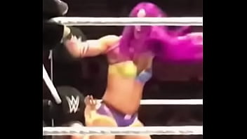 Preview 1 of Xactress Com - Sasha Banks stinkface.