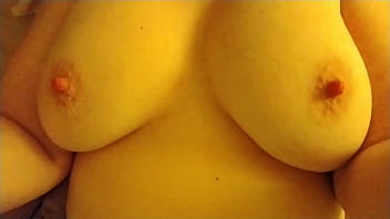 Preview 1 of Sex Without Girls Permission - Me playing with my boobs and hard pink nipples