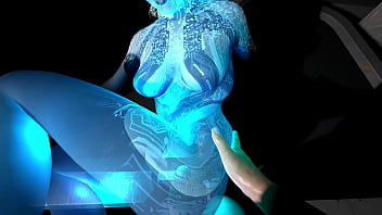 Preview 2 of Ass Fingering 119 - Cortana loves my dick - 3D hentai uncensored SFM