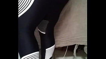 Preview 3 of Bens Brought - First video Lycra/video en Lycra 1/2 NIKE SPEED BLACK AND WHITE