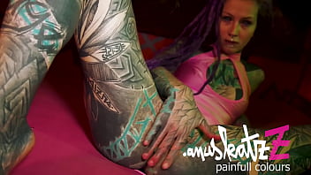 Preview 1 of Goddess Mila Feet - anal cumshot bedroom fuck with tattooed dreadgirl atporn