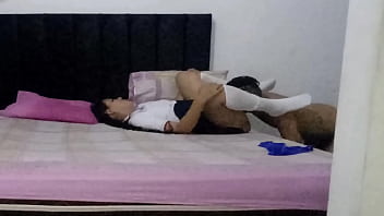 Preview 2 of Rena Araki Shemale Japan - MI HIJASTRA CABLAGA MI VERGA SIN CONDON A CAMBIO DE QUE SIGA PAGANDO SUS ESTUDIOS Y TERMINA CUBIERTA DE SEMEN