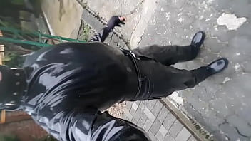 Preview 2 of Rap Saxx - Full Latex Rainwalk