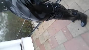 Preview 4 of Rap Saxx - Full Latex Rainwalk