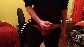 Preview 2 of Tiny Little Sister - cumshot almost hits the phone :D
