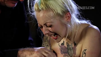 Preview 4 of Alsa Adam - Young slut&rsquo_s tits whipped with full strength